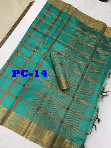 Saree - Cotton Silk, 5.5 Mtr Length, 0.8 Mtr Blouse, Blue & Multi Color, Stone Work, Printed Design, Elegant For Any Occasion