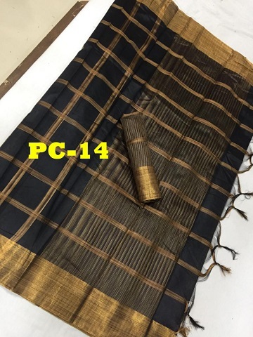 Saree - Cotton Silk, 5.5 Mtr Length, 0.8 Mtr Blouse, Blue & Multi Color, Stone Work, Printed Design, Elegant For Any Occasion