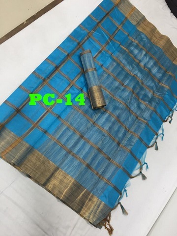Saree - Cotton Silk, 5.5 Mtr Length, 0.8 Mtr Blouse, Blue & Multi Color, Stone Work, Printed Design, Elegant For Any Occasion
