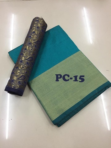 Plain Saree - Silk Saree 5.5 Mtr Length, 0.8 Mtr Blouse | Cotton Silk Material, Multi-color, Printed Pattern, Versatile Style