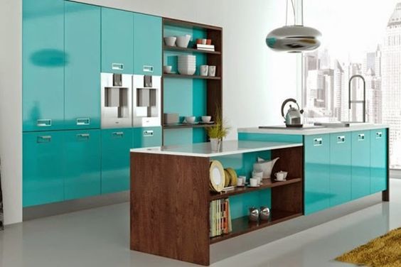 German Acrylic High-gloss Modular Kitchen No Assembly Required