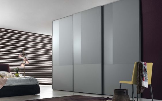 Matt Lacquered Glass Modular Wardrobes No Assembly Required