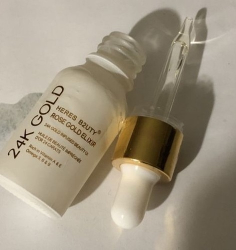 24 K Gold Infused Beauty Oil - 24 L Rose Gold Elixir Rich in Vitamins A & E | Boosts Hair Growth, Reduces Hair Fall, Rejuvenates Hair Shine