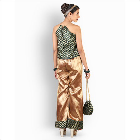 Black And Brown Indo Western Dress