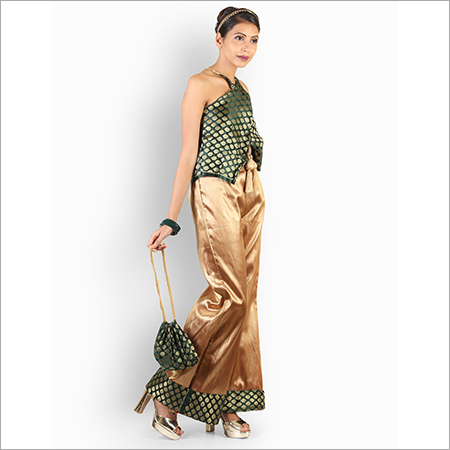 Black And Brown Indo Western Dress