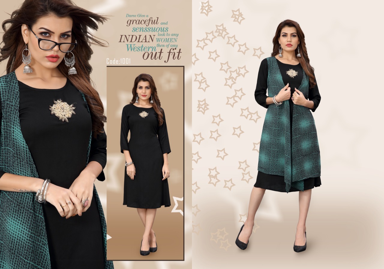 Mix Georgette Printed Kurti