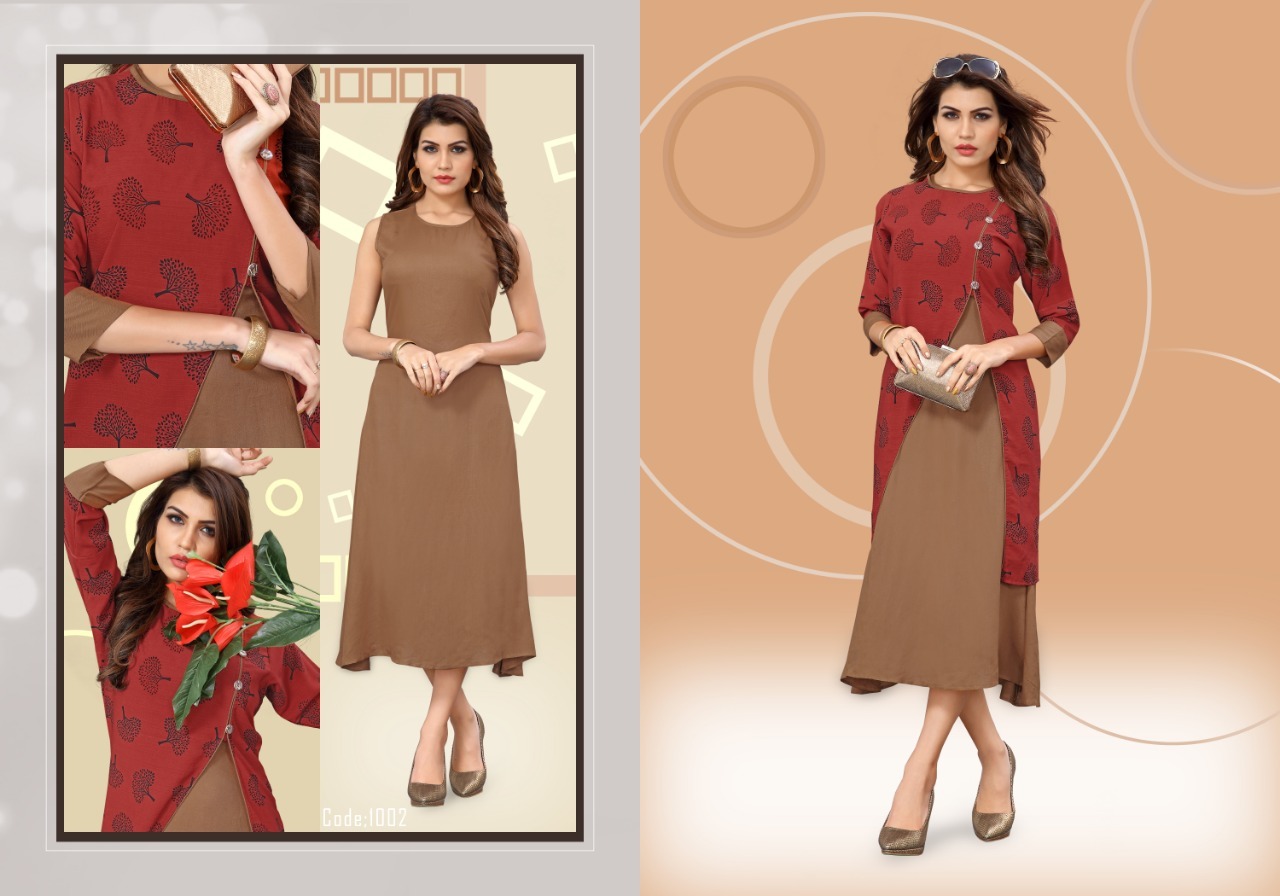 Mix Georgette Printed Kurti