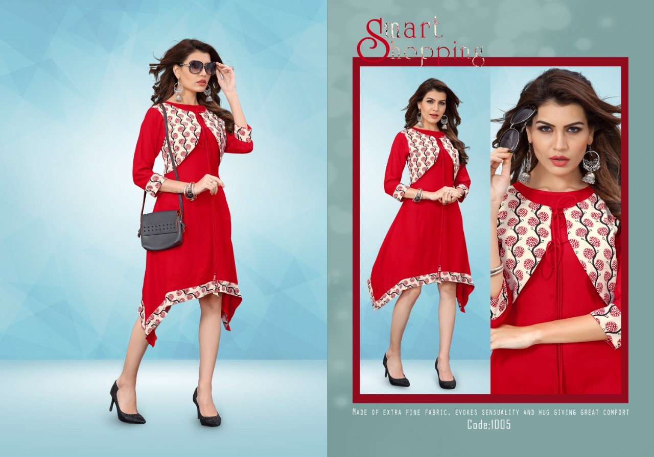 Mix Georgette Printed Kurti