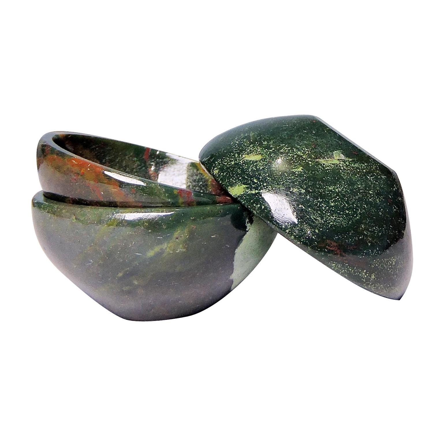 Crystal Satyamani Natural Bloodstone Healing Bowl