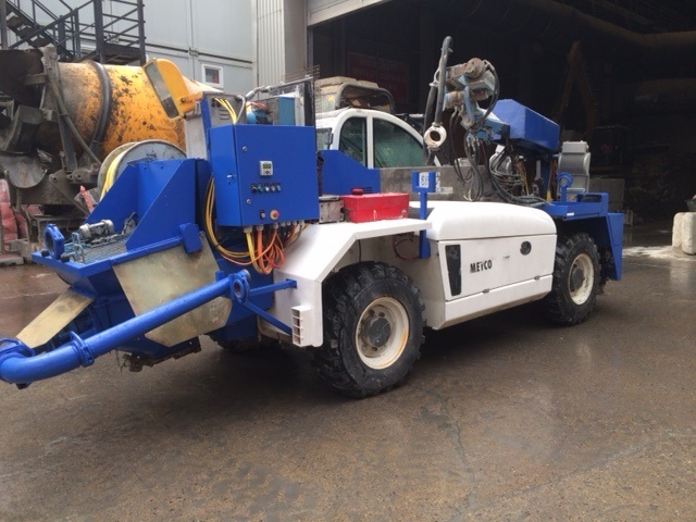Yellow Wet Shotcrete Pump Machine