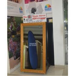 Ice Magic Mirror - Glass 52 Inch, Social Media Integration & Unlimited Photos, Customizable Templates & Real-time Image Enhancement