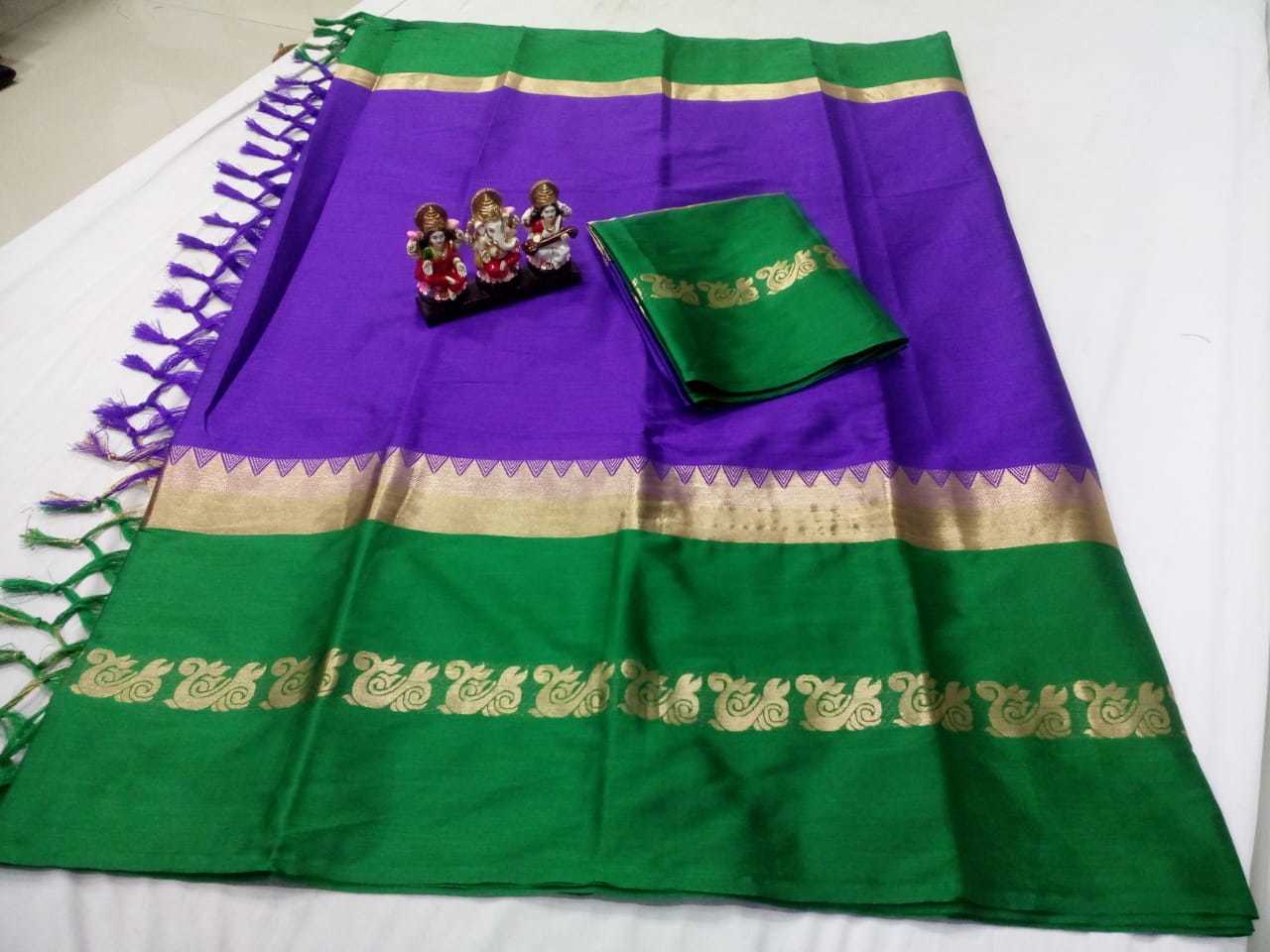 Damini Jhalar Saree - Poly Jacquard, 5.5 Mtr Length, Red, Black, Marun, Yellow, Blue | Cotton Silk Fabric, Printed Pattern, Blouse Length 0.8 Mtr