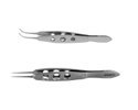 Tying Forceps Straight/curved - Steel, Surgical Instrument For Ent Surgery | Ergonomic Design, Available In Straight And Curved Variants