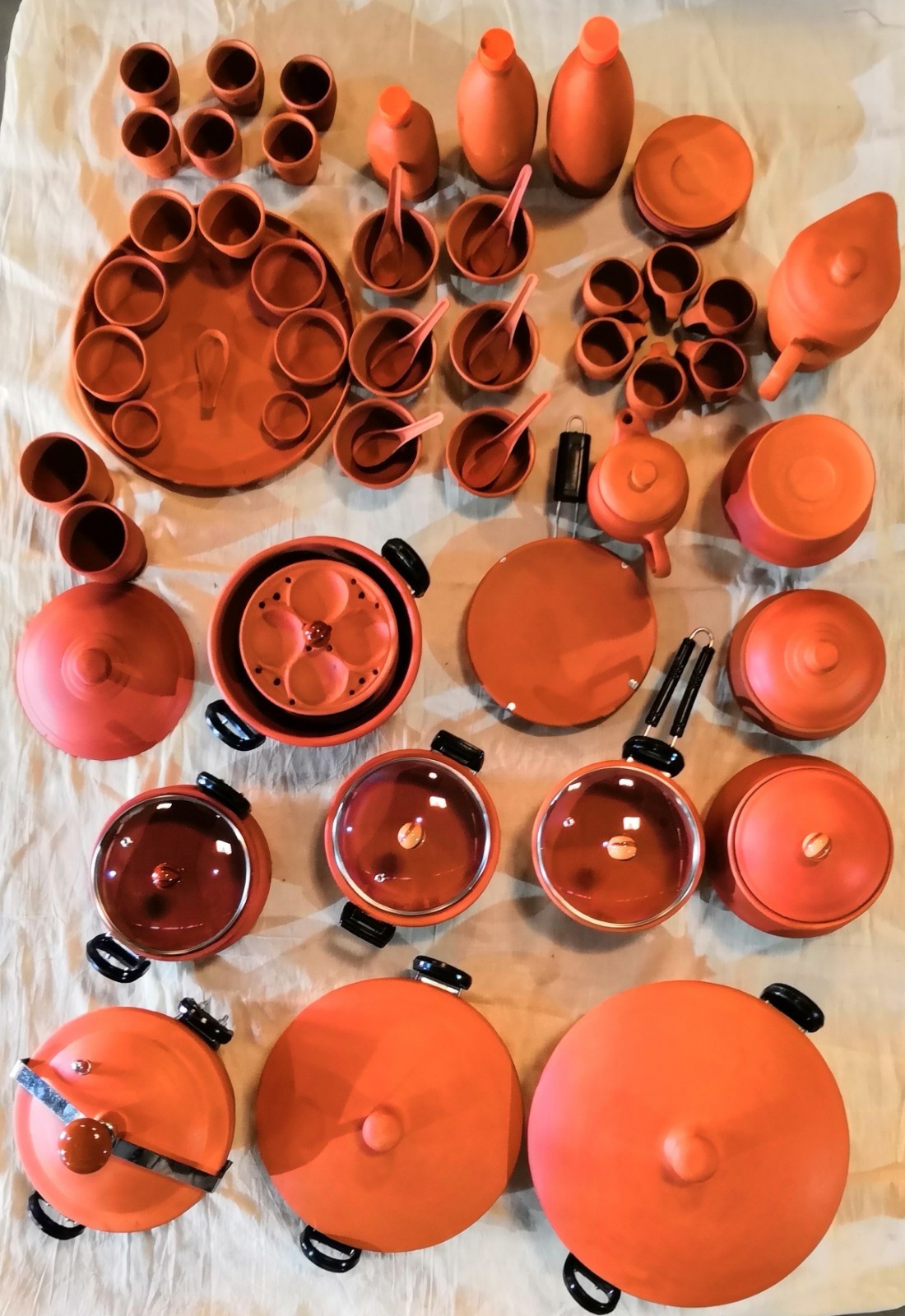 Clay Tea Pot Set