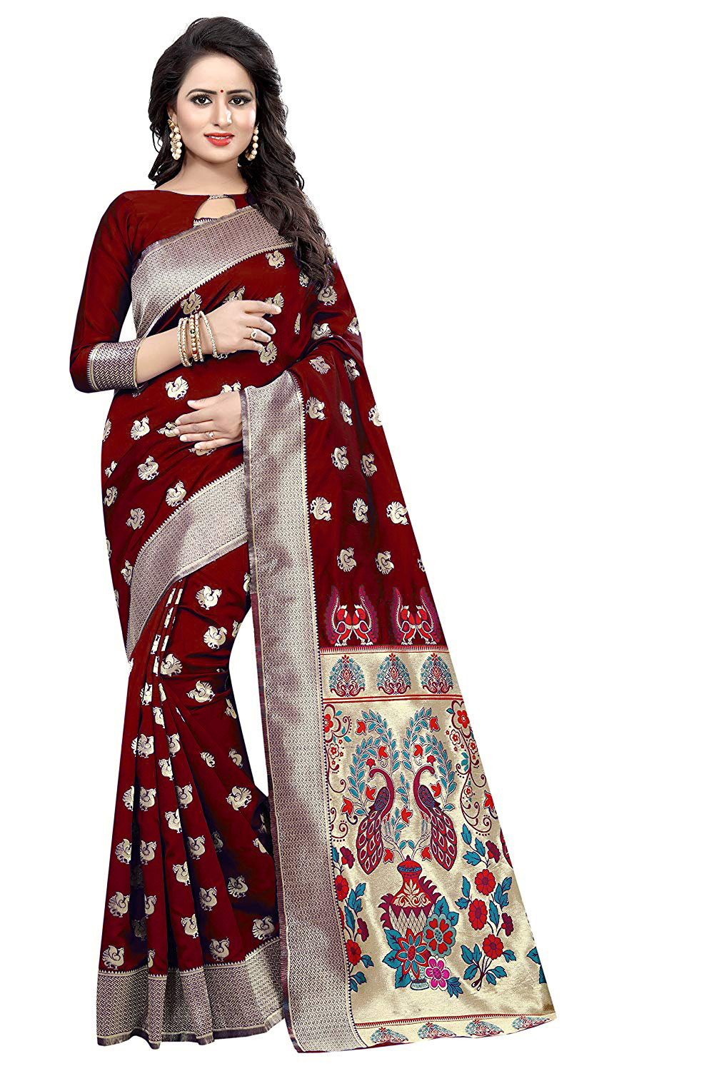 Multi Heavy Silk Saree