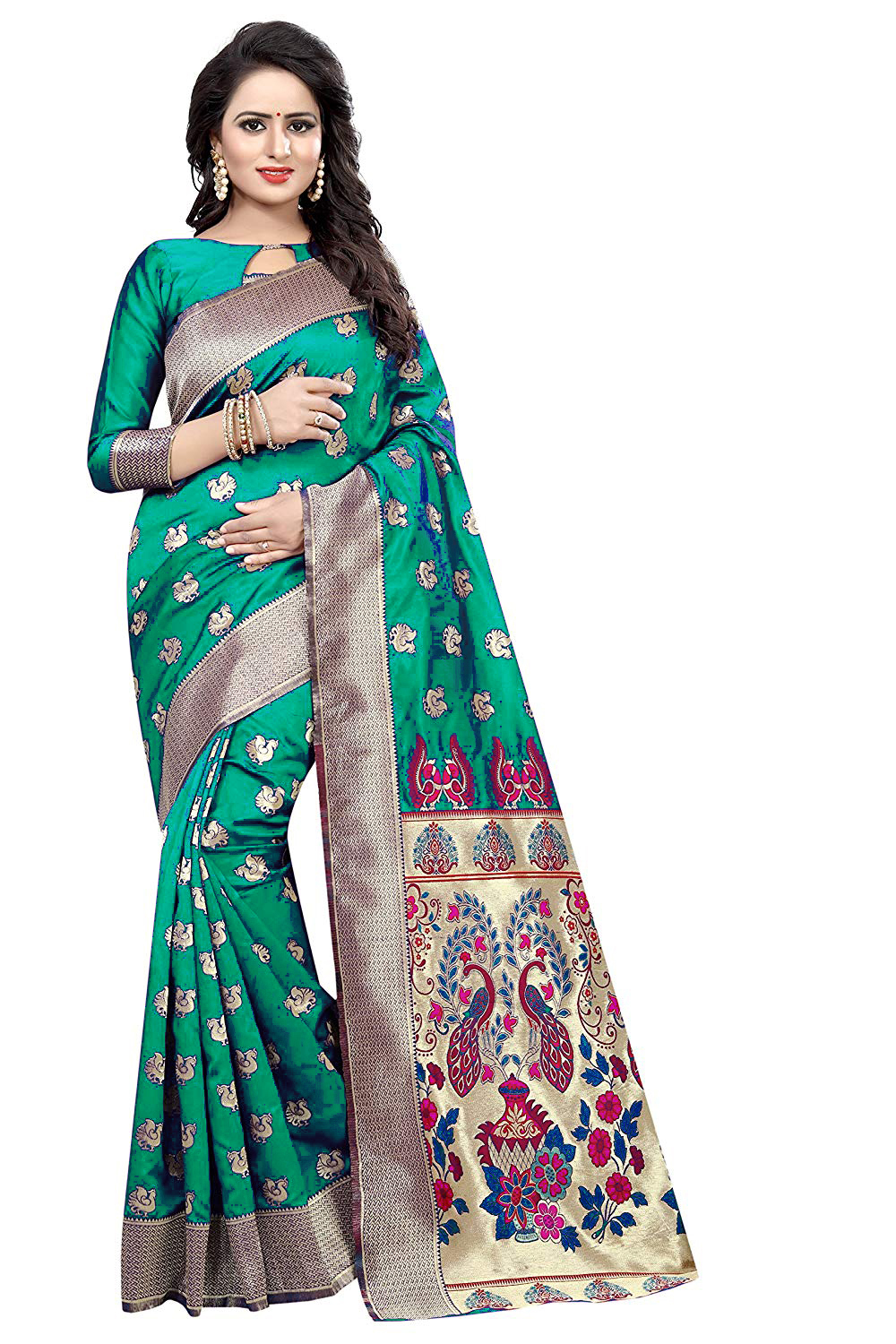 Multi Heavy Silk Saree