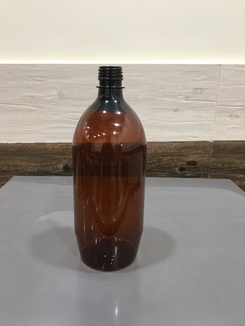 Natural And Amber Pet Pharma Bottle