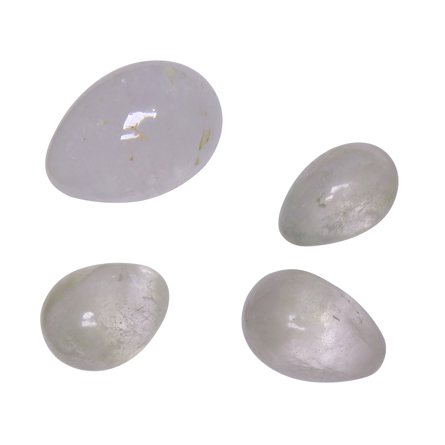 Satyamani Natural Clear Quartz Egg For Cooling Powers