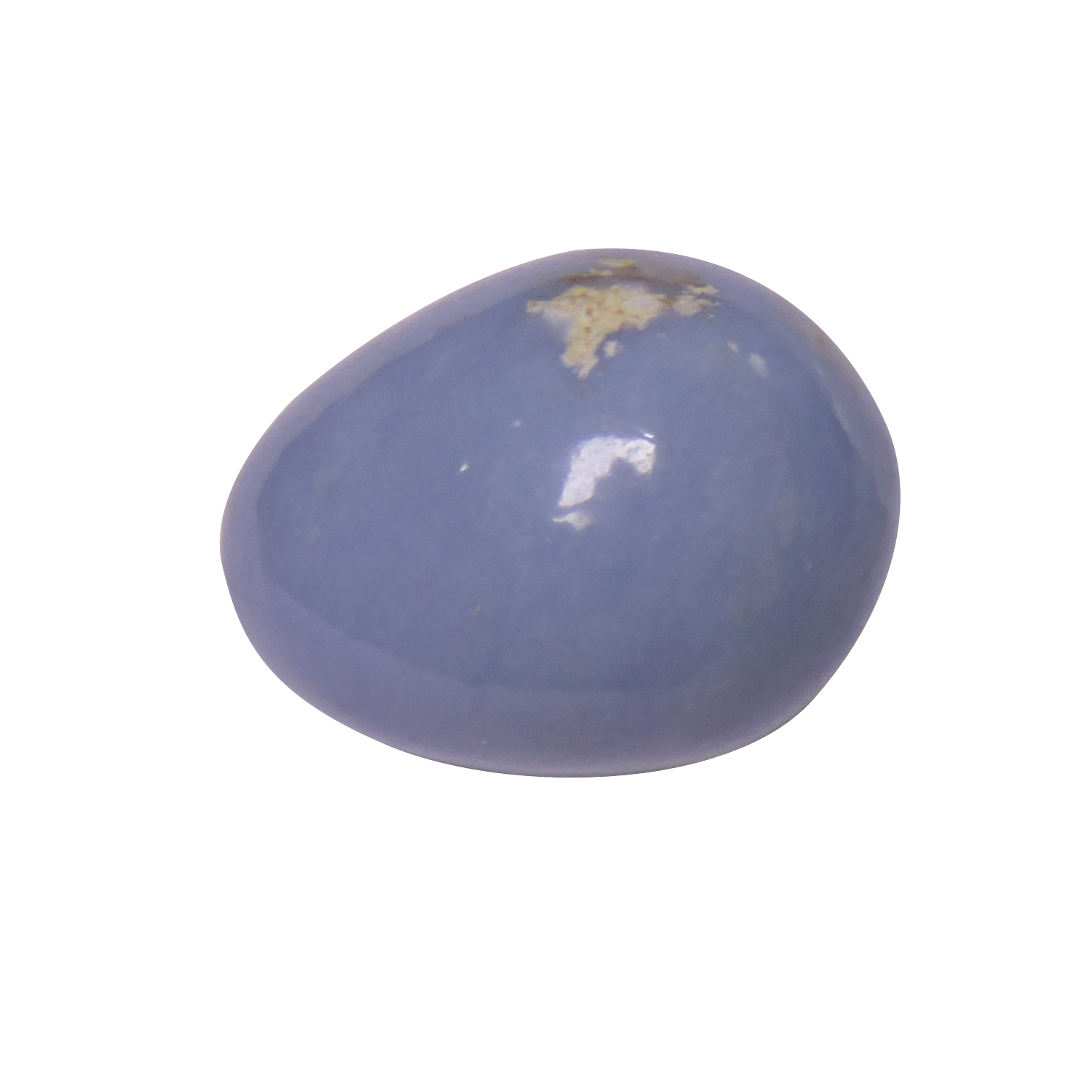 Satyamani Natural Angelite Egg For Heightened Consciousness And Peace