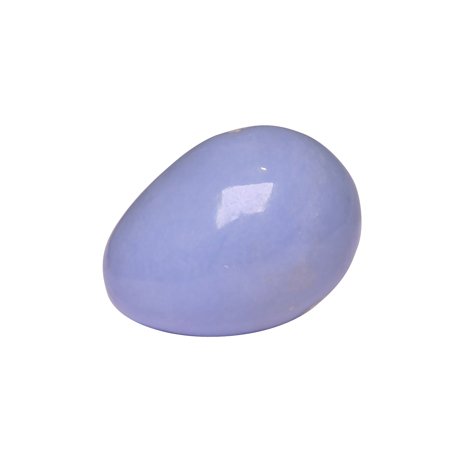Satyamani Natural Angelite Egg For Heightened Consciousness And Peace