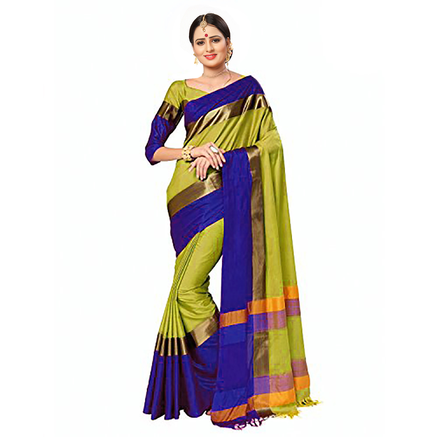 Supar Igna Jhalar Saree - Soft Silk 5.5 Mtr Length, Multi-printed Cotton Silk Fabric