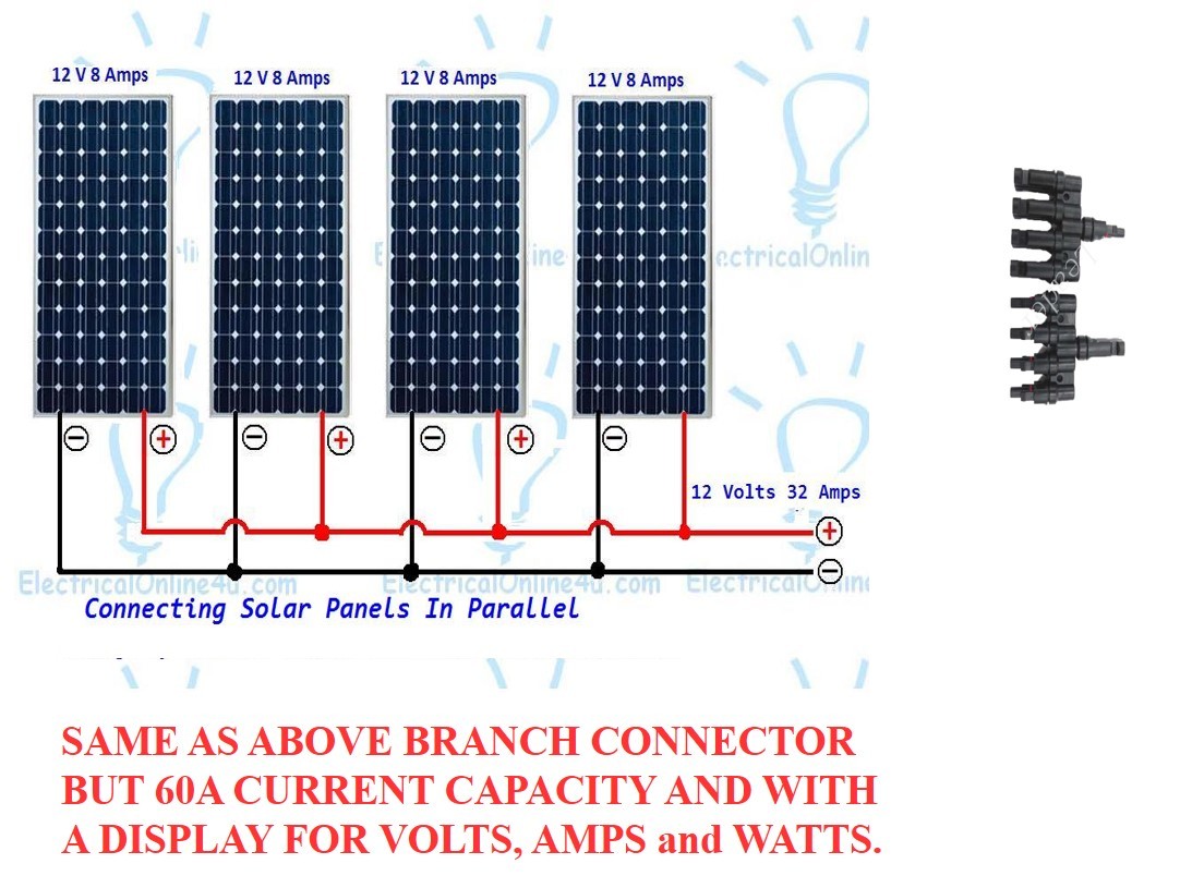 Xlpe Surcle Solar Off-grid 4 In 1 Out Dc Combiner Box With Display