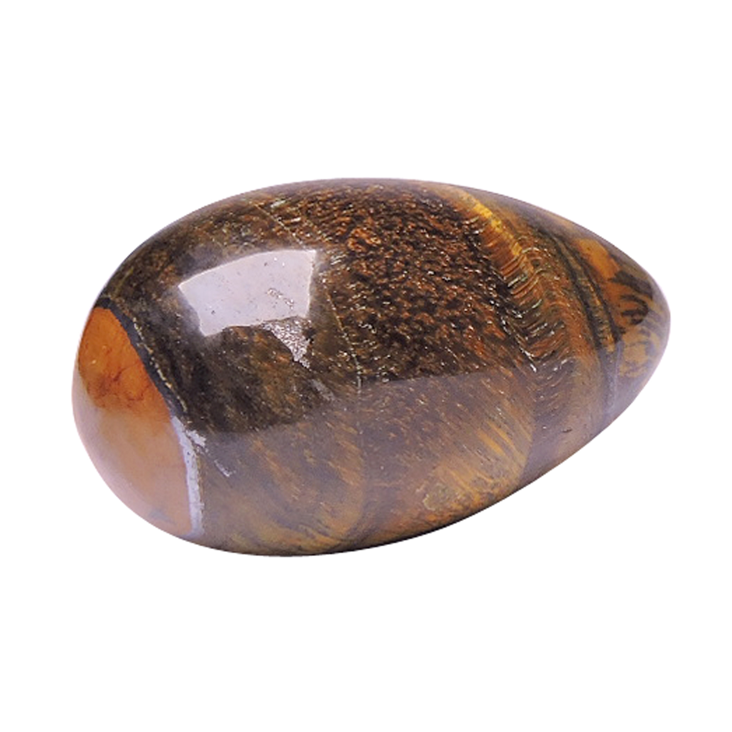 Crystal Satyamani Natural Energised Tiger Eye Egg