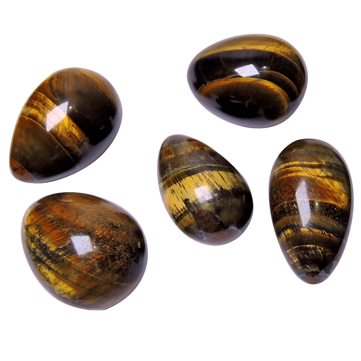 Crystal Satyamani Natural Energised Tiger Eye Egg