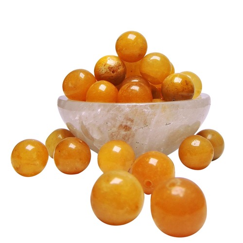 सत्यामणि नेचुरल एनर्जाइज्ड येलो अवेंट्यूरिन 12 मिमी बीड्स