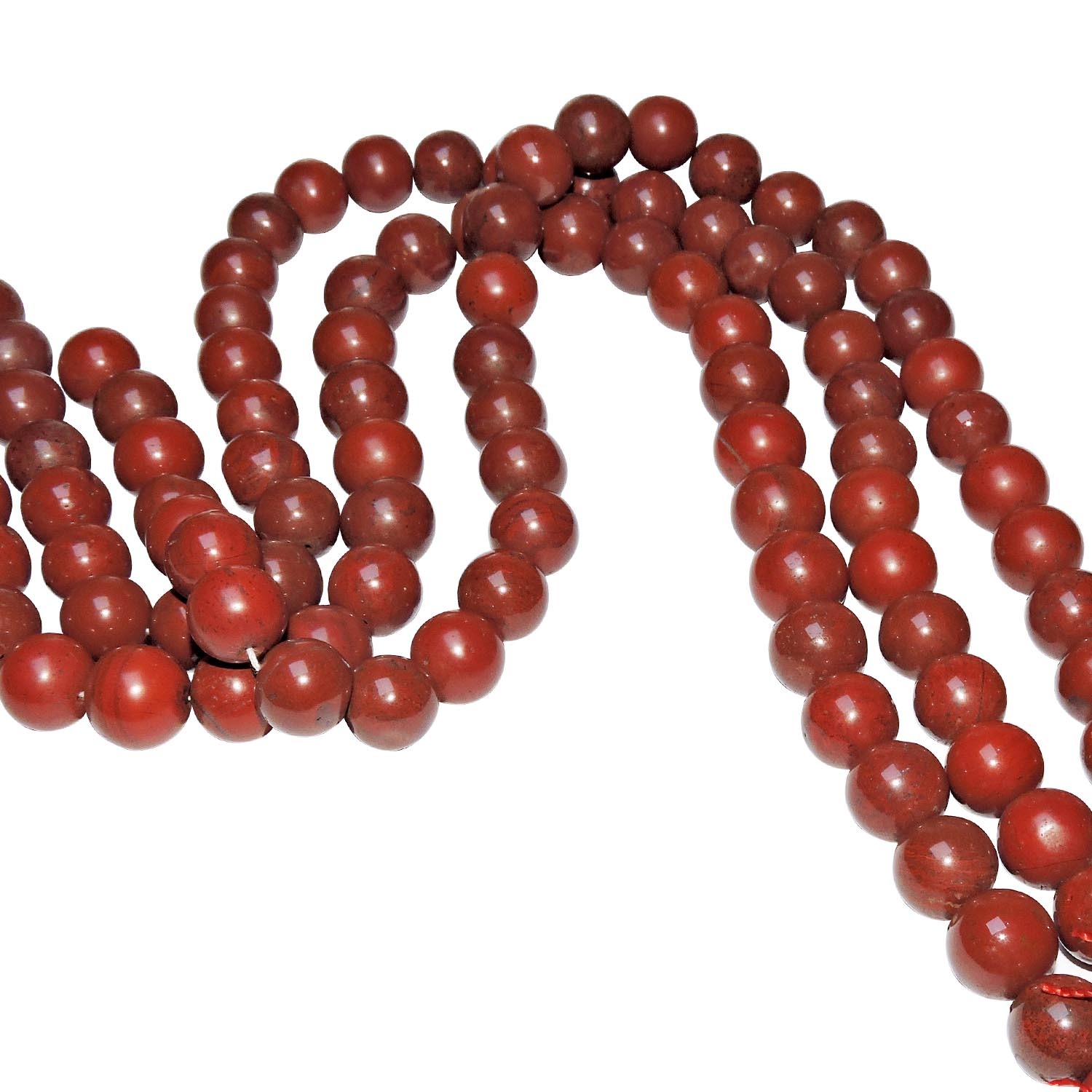 Crystal Satyamani Natural Energised Red Jasper 12 Mm Beads