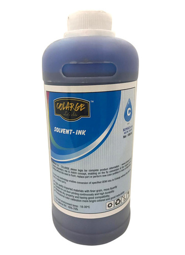 Colarge Solvent Ink - Medium Size, Blue Color | Outdoor Printing, Fade Resistant, Water Proof, Scratch Resistant