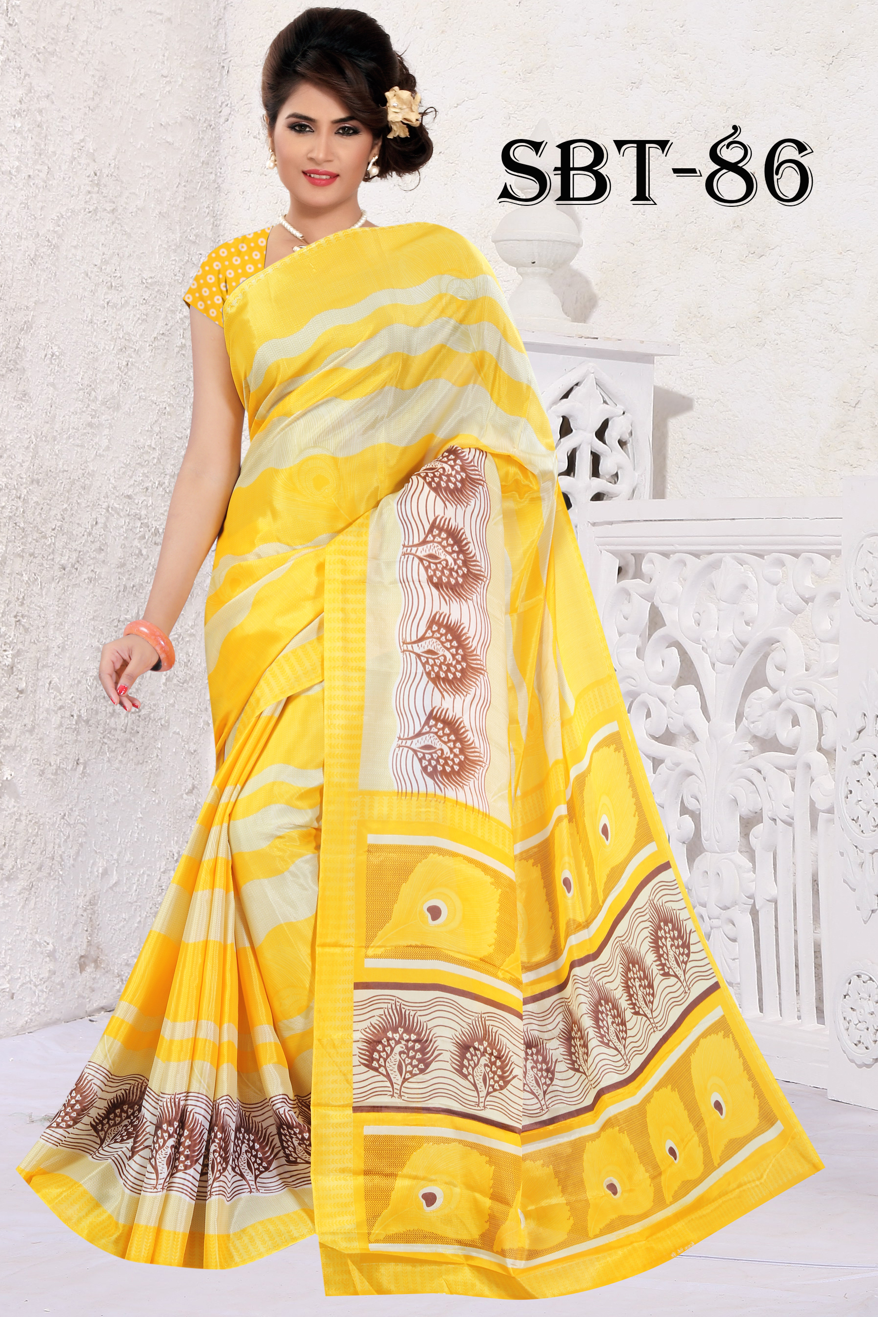 New Silk Saree - Silk Material, 5.5 Mtr Length, 0.8 Mtr Blouse | Multi Color, Printed Pattern, Ideal For Traditional Occasions And Gatherings