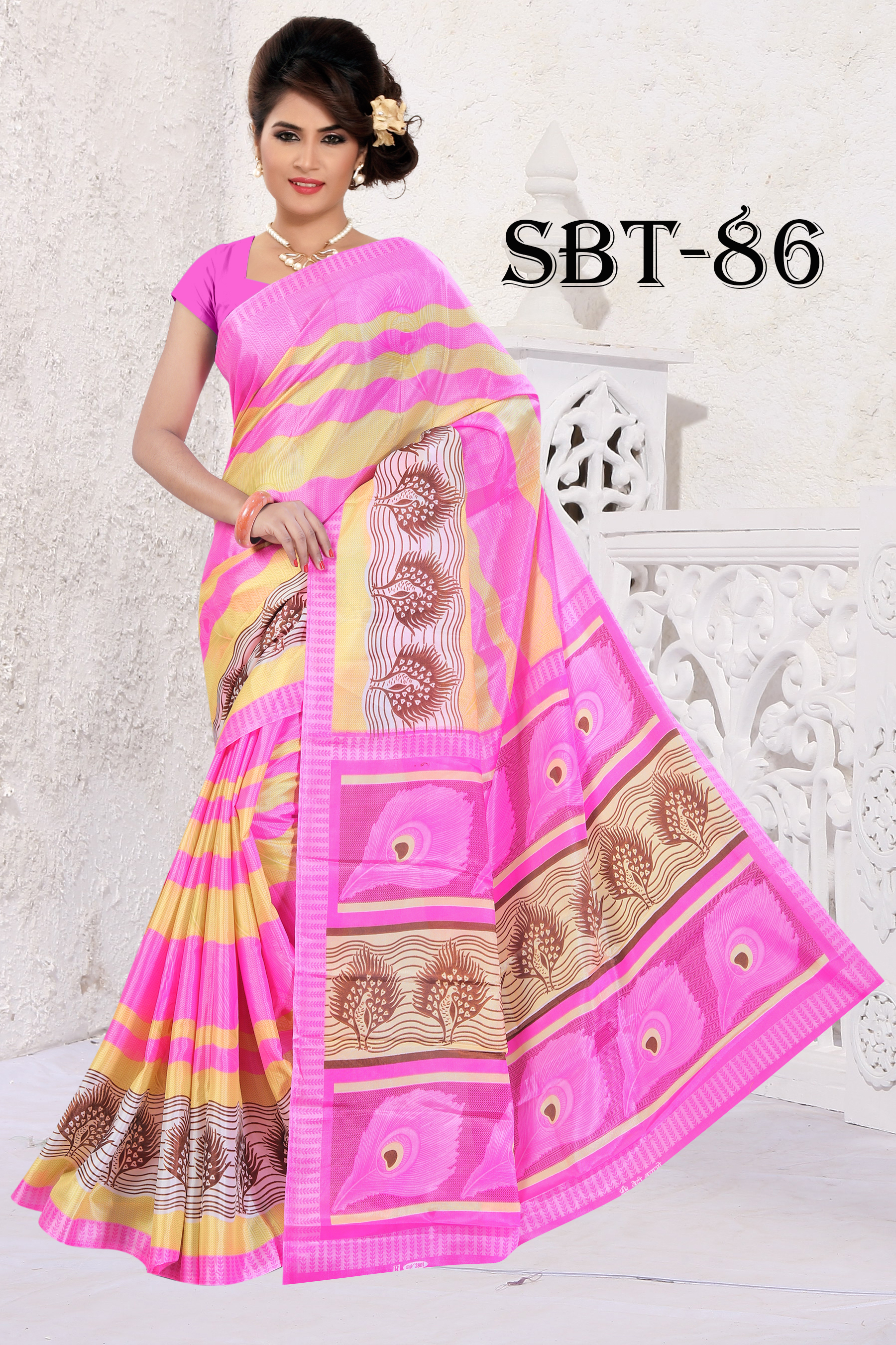 New Silk Saree - Silk Material, 5.5 Mtr Length, 0.8 Mtr Blouse | Multi Color, Printed Pattern, Ideal For Traditional Occasions And Gatherings