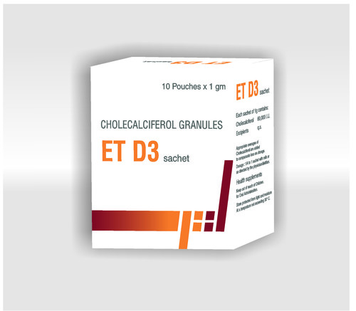 Et D3 Cholecalciferol Granules Dosage Form: Powder