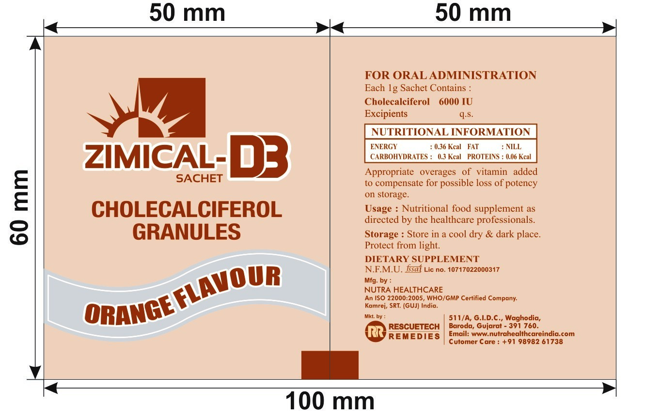 Zimical D3 Cholecalciferol Granules Dosage Form: Powder