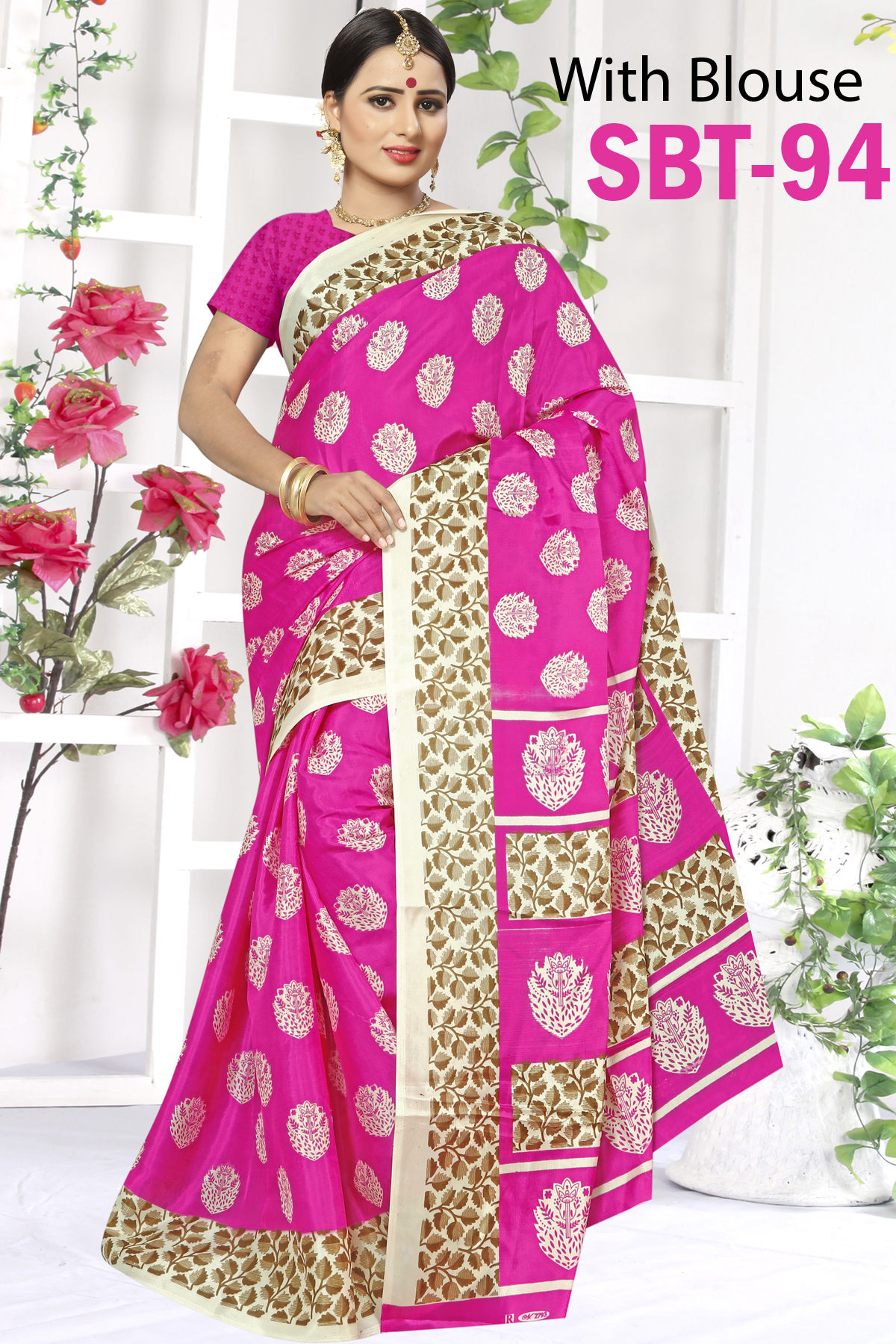 New Silk Saree - Cotton Silk Fabric, 5.5 Mtr Length, Multi Color | Patola Style, Printed Pattern, Resam Embroidery Work