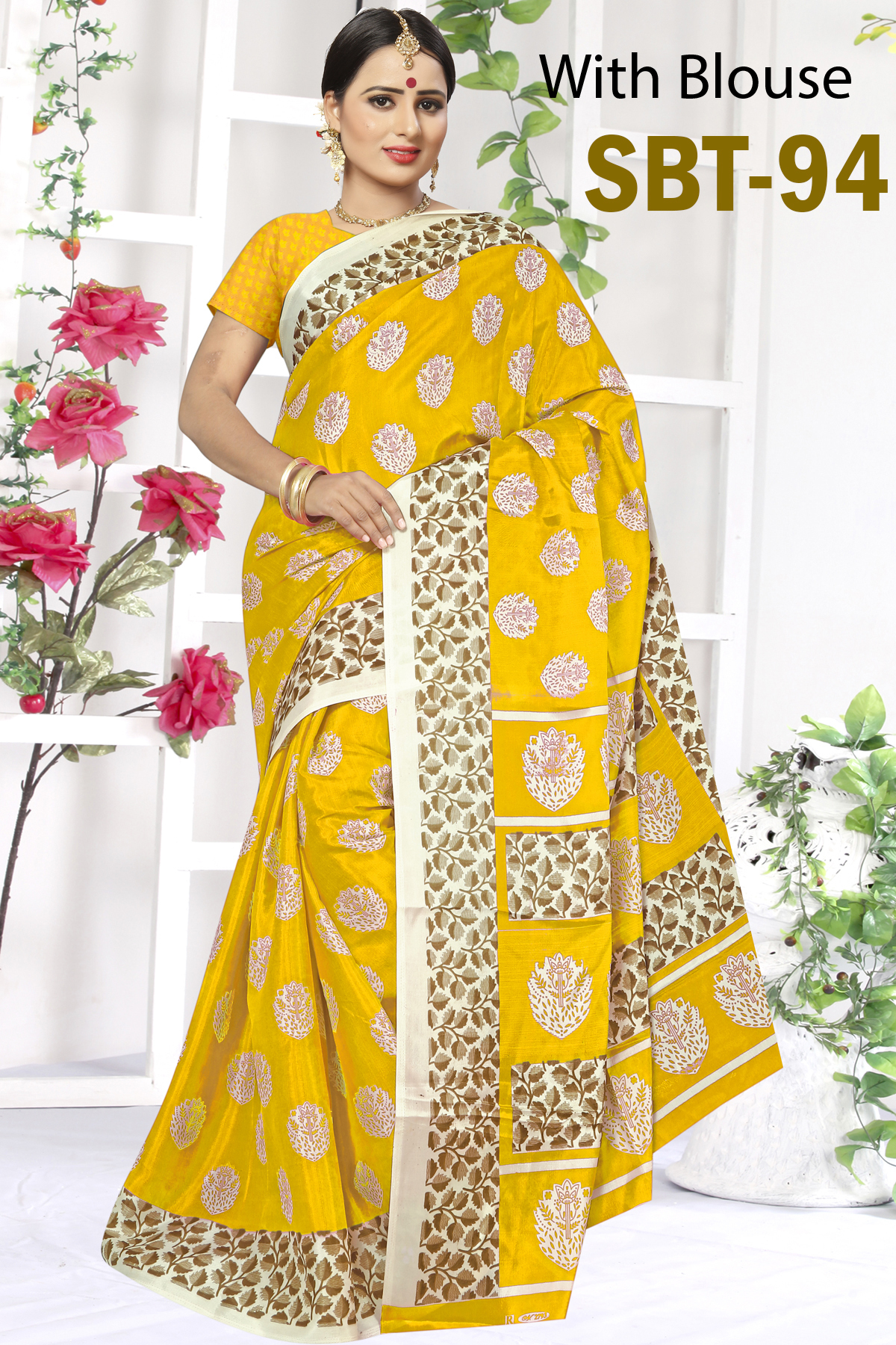 New Silk Saree - Cotton Silk Fabric, 5.5 Mtr Length, Multi Color | Patola Style, Printed Pattern, Resam Embroidery Work