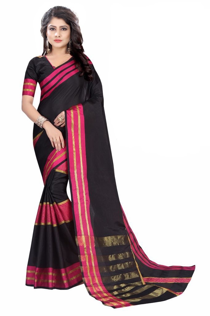 Red Golden Collection Silk Saree