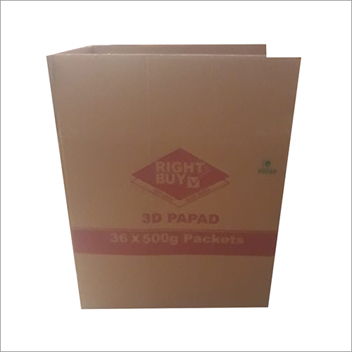 Mono Carton Box - Paper Material, Square Shape, Brown Color | Matte Lamination Finish, Anti-Abrasive, Ideal for Courier Industry Packaging
