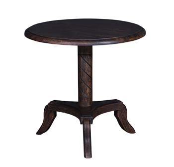 Handmade Round Pedestal Lobby Table
