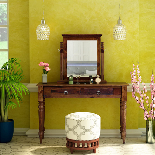 Brown Wooden Designer Dressing Table
