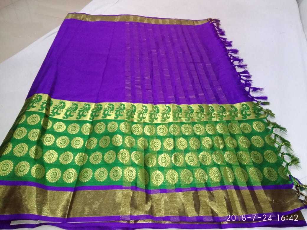 Multi New Poly Silk Saree