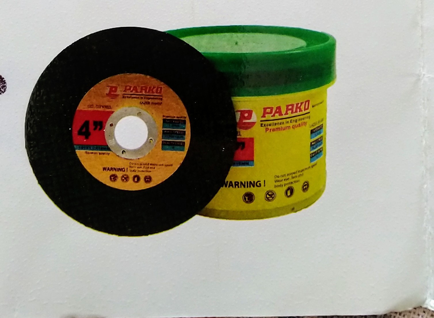 Cut Off Wheel - Copper Wire Coating, 4-14 Inch Size Variants | High Quality, 97% Cutting Accuracy, Max 15300 Rpm