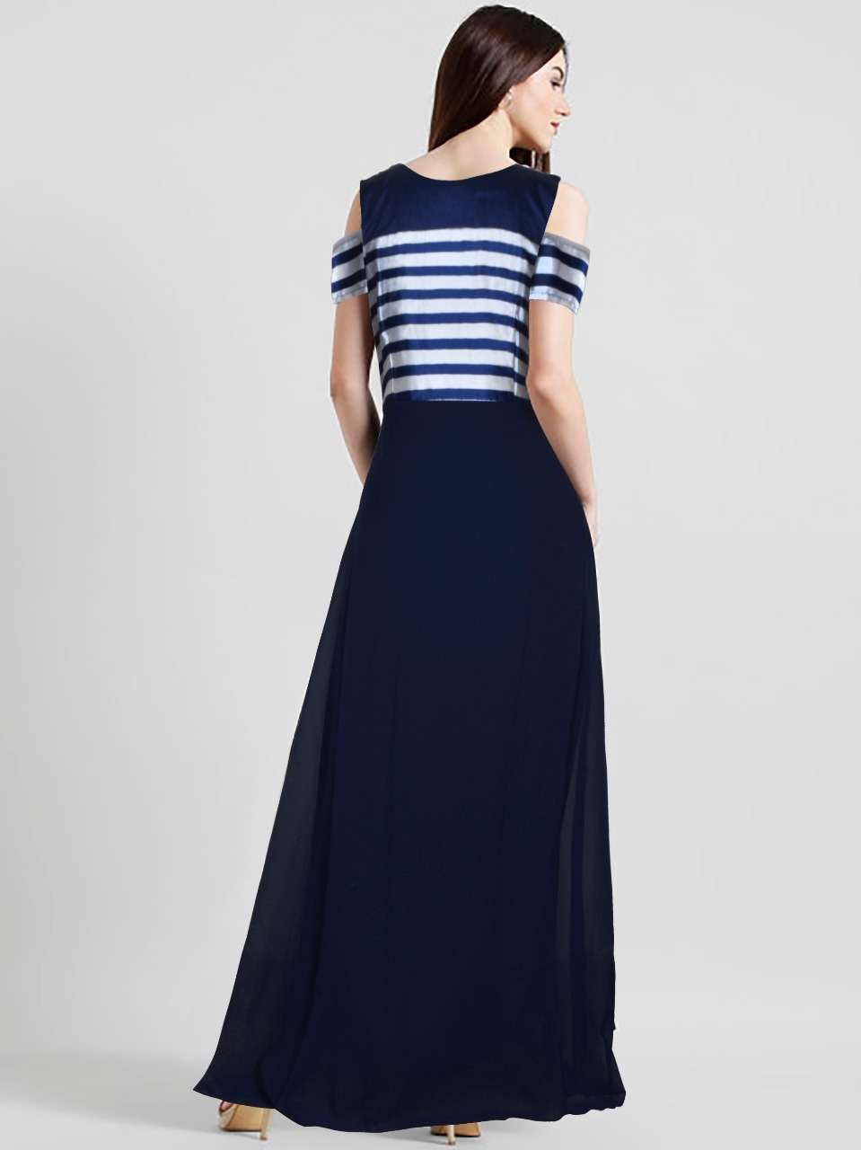 Blue Western Gown