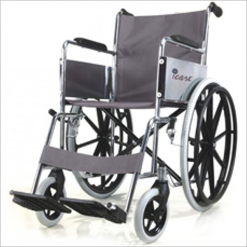 Folding Wheel Chair Chrome Plated