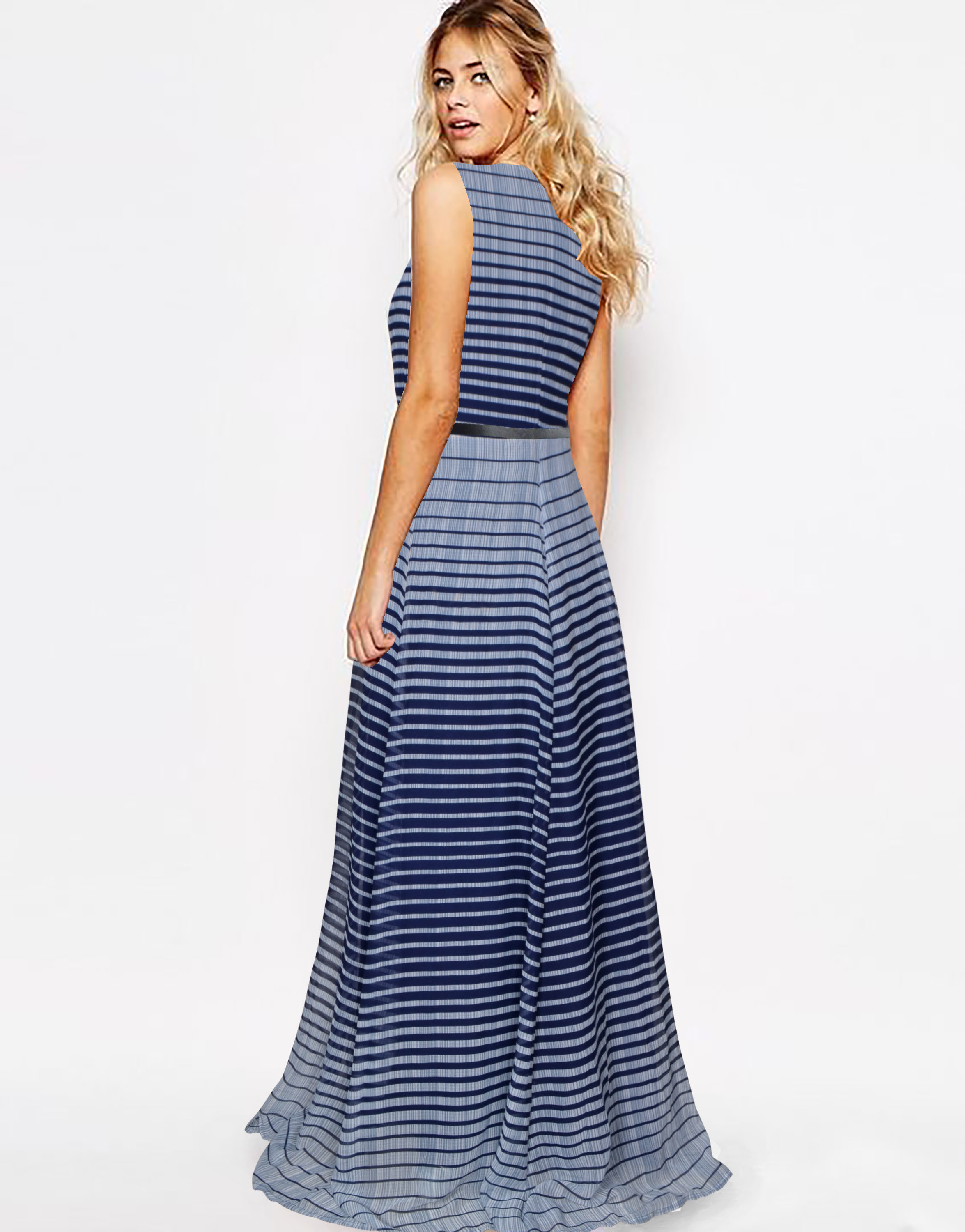 Blue Latest Gown