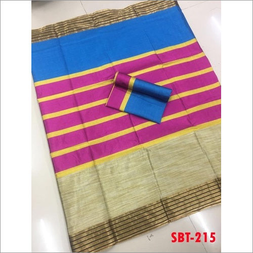 Multi Color Soft Cotton Silk Sarees