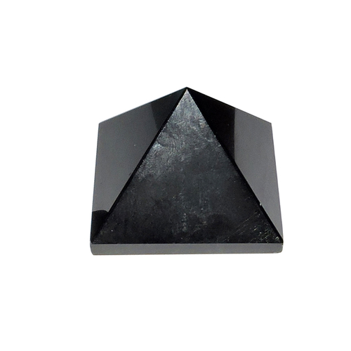 Crystal Satyamani Natural Black Agate Pyramid