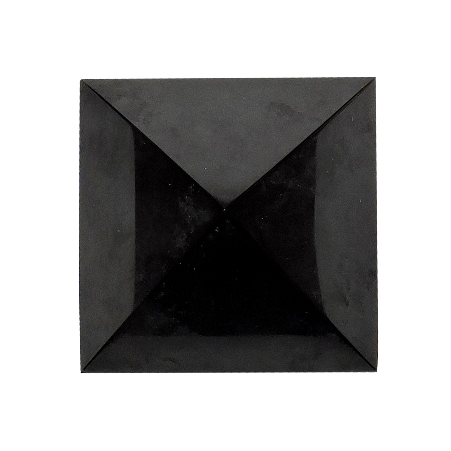 Crystal Satyamani Natural Black Agate Pyramid