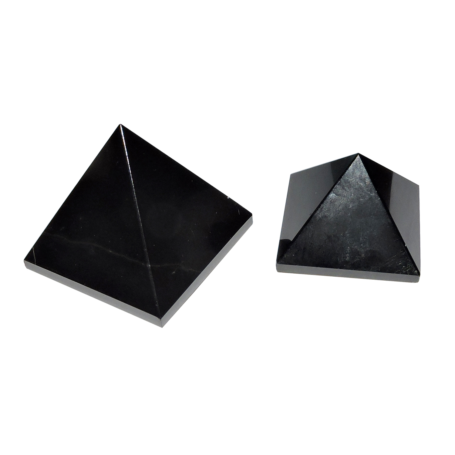 Crystal Satyamani Natural Black Agate Pyramid